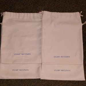 Lot of 4 Stuart Weitzman Canvas Drawstring Dust Bag